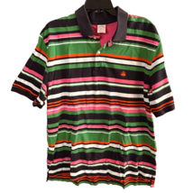 Brooks Brothers Performance Polo Shirt Men XL Colorful Striped Embroidered Logo - £15.79 GBP