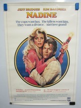 NADINE Jeff Bridges Kim Basinger Original Vintage Home Video Movie Poster - £14.13 GBP