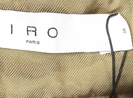 IRO Paris Teddi Shorts Beige Textured High Waist Pleated Size 36 US 2 NWT $325 image 3