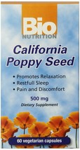 Bio Nutrition California Poppy Vegi-Caps, 60 Count - £15.31 GBP