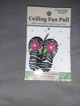 Clementine Design  Flip Flops Ceiling Fan Light Dimensional Pull Resin Z... - $6.99