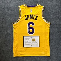 Lebron James SIGNED Signature Lakers Home Shirt/Jersey + COA  - £131.85 GBP