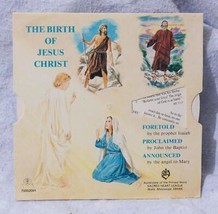 Vintage The Birth Of Jesus Christ Sacred Heart League Story Wheel mv - $24.73