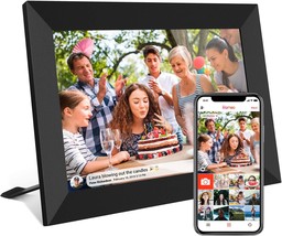 32GB FRAMEO 10.1 Inch Smart WiFi Digital Photo Frame 1280x800 IPS LCD To... - $162.35