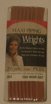 Wrights Maxi Piping Old Rose 2.5 yards 1/2 inch Wide for Edging or Seam ... - $4.99