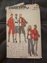 Vintage Butterick Jacket Tunic Skirt Pant Knicker Sewing Pattern 6338 Size 12 UC - £22.41 GBP