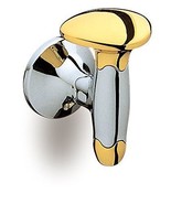 Filigrana towel hook. Robe hook. Chrome, Gold towel hook. - $83.90