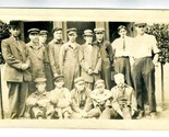 Group of Men and Boy Laborers Real Photo Postcard - $17.87