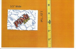  Medium Square Size Pibb ZERO LOGO Soda Vending Machine Flavor Strip - £2.99 GBP