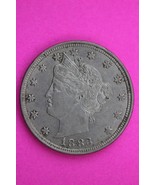 High Grade 1883 No Cents V Liberty Nickel Exact Coin Pictured Scarce Key... - $41.01 CAD