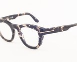 Tom Ford 5873 005 Shiny Black Tortoise / Blue Block Eyeglasses TF5873-B ... - £179.58 GBP