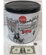 COKE COCA COLA RARE TIN BUCKET IT&#39;S A WONDERFUL LIFE MOVIE SCENE - $54.41 CAD