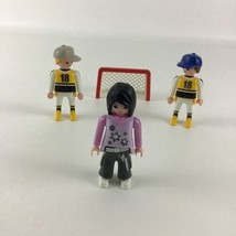 Playmobil Sports Team Mini Figures Set Soccer Goalie Net Players Geobra Toy - $23.71
