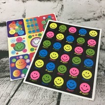 Vintage Smiley Face Smile Be Happy Colorful Stickers Teacher Scrapbook 2... - £9.32 GBP