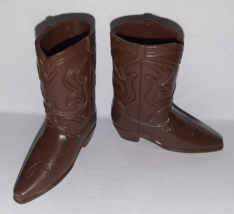 Vintage Barbie’s Boyfriend Ken Brown Cowboy Western Boots - Japan 70s - £9.49 GBP