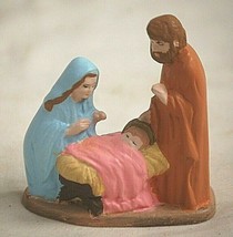 Duncan Christmas Nativity Manger Scene Vintage Ceramic Xmas Table Shadow Box Dcr - £10.30 GBP