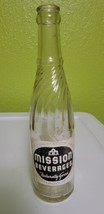 Rare Vintage Antique Soda Pop Glass Bottle Mission Beverages Naturally Good Cali - £22.71 GBP