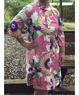 MOD Psychedelic Vanity Fair Vintage 60s Groovy Dress Short Gown Robe Siz... - $166.47 CAD