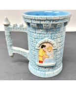 Walt Disney 70th Anniversary Cinderella Castle Shaped 5” Mug Prince Char... - €26,84 EUR