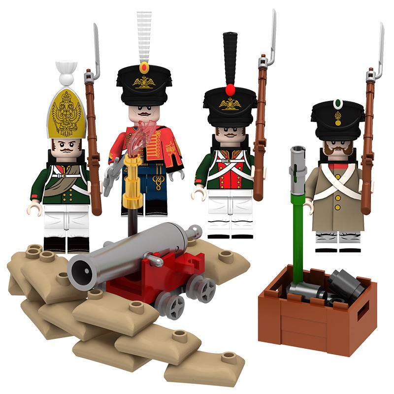 The Napoleonic Wars Custom Trench Warfare Russian Troops Minifigures Set
