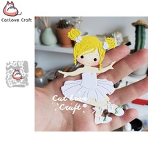 Ballet Dancer Metal Cutting Dies Scrapbook Stencil Die Cuts Card Making Craft - $10.63