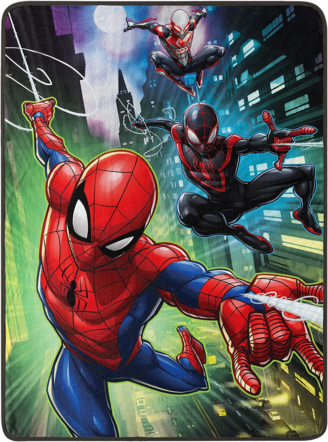 Marvel's Spider-Man, "Swing City" Micro Raschel Throw Blanket, 46" x 60", Multi - $33.99