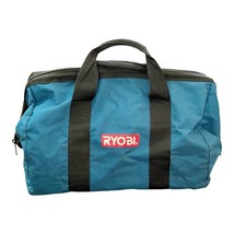 Ryobi Portable Wide-Mouth Collapsible Tool Bag Carry Case Power Tools Blue 18x12 - £15.65 GBP