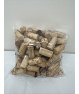 Lot of 100 Natural Used Wine Corks NO Plastic  arts &amp; crafts - $235.57 MXN