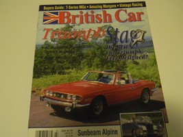 Vintage British Car Magazine featuring Triumph Stag &amp;Sunbeam Alpine - £5.82 GBP