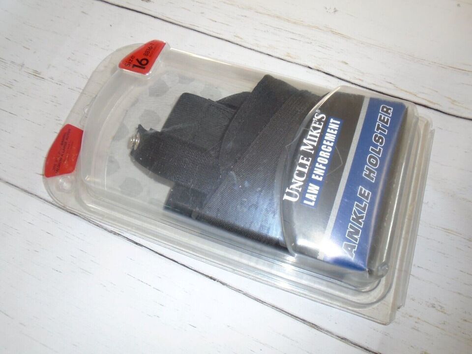 Uncle Mike&#39;s Law Enforcement Ankle Holster Size 16 - 8816-1 Right Hand New - $23.33
