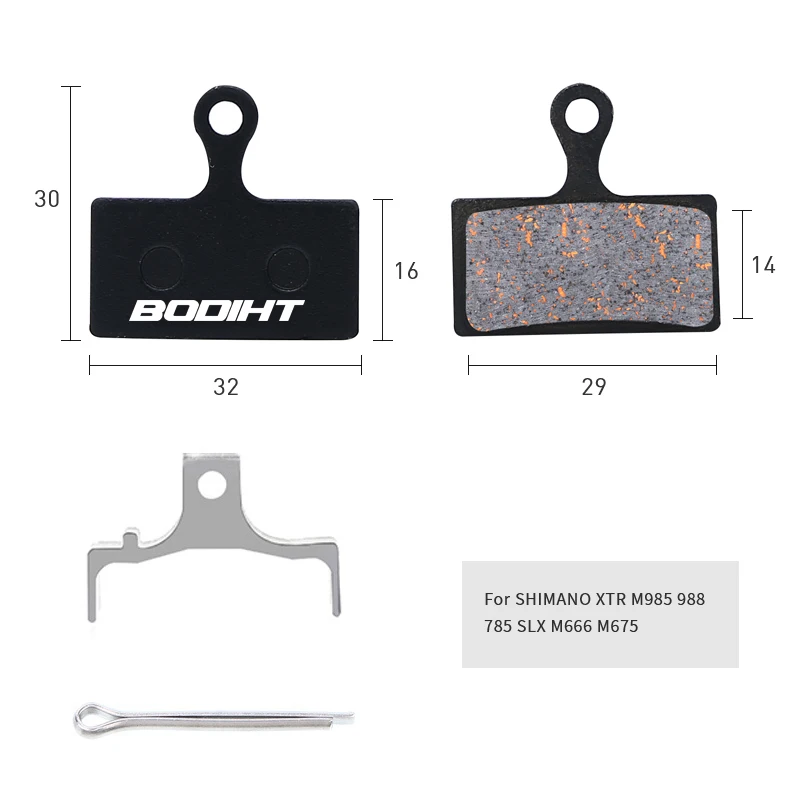 1Pairs MTB Bicycle ke Pads Bike Semi-lic Hydrauli Disc ke Pad For Shimano B01S M - £84.83 GBP