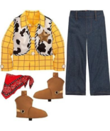 New Disney Store Toy Story Woody Costume for Boys Sz 4 - £39.49 GBP