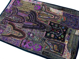 Stammes-Vintage-Wandbehang Zari, handgefertigter pakistanischer... - £158.69 GBP