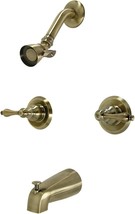 Antique Brass Victorian Tub And Shower Faucet By Kingston Brass, Model Number - £121.73 GBP