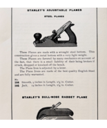 1900 Stanley Tools Steel Planes Advertisement Victorian Wood Engraving F17F - $363.77 MXN