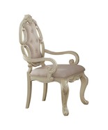 Ragenardus Arm Chair 2Pc, Fabric &amp; Antique White Finish - $12,500.73 MXN