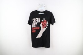 Vintage Y2K 2004 Womens Size Medium American Idiot Green Day Band T-Shirt Black - £55.35 GBP