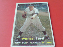 1957  TOPPS   WHITEY  FORD   # 25     YANKEES   !! - £43.20 GBP