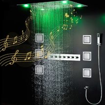 Cascada Luxurious Design 23&quot;x31&quot; LED Shower System, 6 Functions (Rainfall, Water - £2,374.04 GBP+