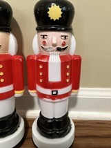 Vtg Empire Blow Mold 10” Lot 4 Light Toppers 1995 Christmas Nutcracker Soldiers - £47.48 GBP