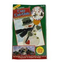Shafaii Cozy Cut-Outs Applique Christmas Craft Snowman No-Sew Dimensional - £11.39 GBP