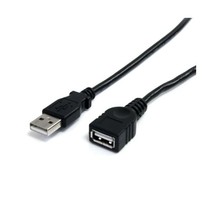 StarTech 3 feet USB 2.0 Extension Cable A to A - M/F - Black  - $10.00
