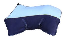 62&quot; Horse Sheet Polar FLEECE COOLER Blanket Baby Blue 4301 - $28.70
