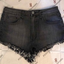 Hidden Jeans dark wash black gray cutoff shorts - £20.49 GBP
