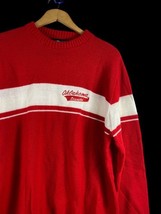 OU Sooners Sweater Size Large Vintage Oklahoma Sooner Red White Spell Ou... - $1,121.37 MXN