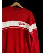 OU Sooners Sweater Size Large Vintage Oklahoma Sooner Red White Spell Ou... - $1,124.11 MXN