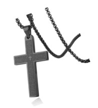 Stainless Steel Mens Womens Cross Necklace Lord&#39;s - $55.14