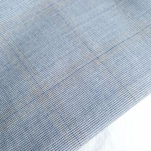 3.33yds - Luxury Imported Glen Plaid Wool Blue Gray Suiting Fabric 59&quot; x 120&quot; - £90.43 GBP