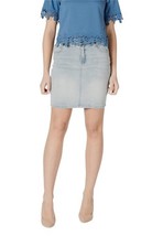 Morgan De Toi Women Skirt - 2XS Light blue Chic Fashion Designer Mini Skirt - $1,072.87 MXN