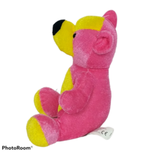 Classic Toy Co Pink Yellow Teddy Bear Plush Stuffed Animal 7&quot; - £11.87 GBP